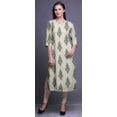 thumbnail image 3 of Bimba 3/4 Sleeve Straight Tunic Tops Printed Kurta Summer Wear For Women, 3 of 6