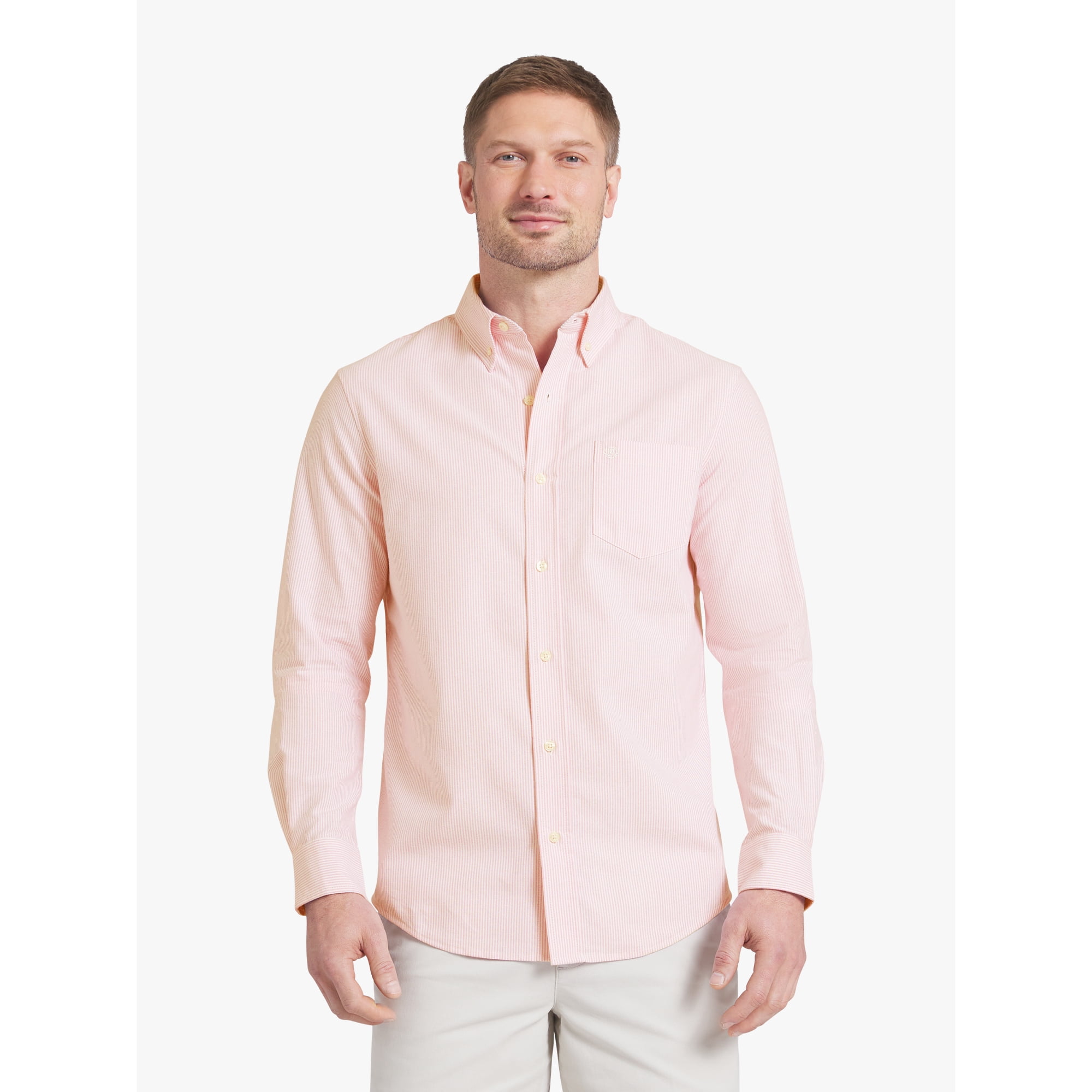 Chaps Men's & Big Men's Long Sleeve Oxford Woven Shirt, Sizes S-3XL