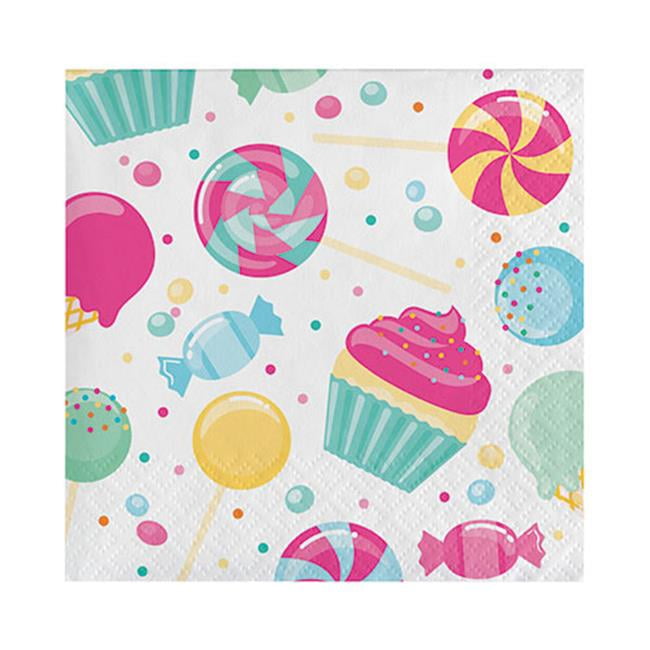 Candy Bouquet Luncheon Paper Napkins 16ct