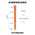 thumbnail image 4 of SAPLIZE Rubber Golf Grips, 13 Grips with Complete Regripping Kit, Standard Size, Golf Club Grip, Orange, 4 of 6