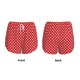 thumbnail image 3 of Balery Red Polka Dot Pantalones cortos deportivos para mujer con forro y dos bolsillos, elásticos, para entrenamiento, gimnasio, yoga-Small, 3 of 7
