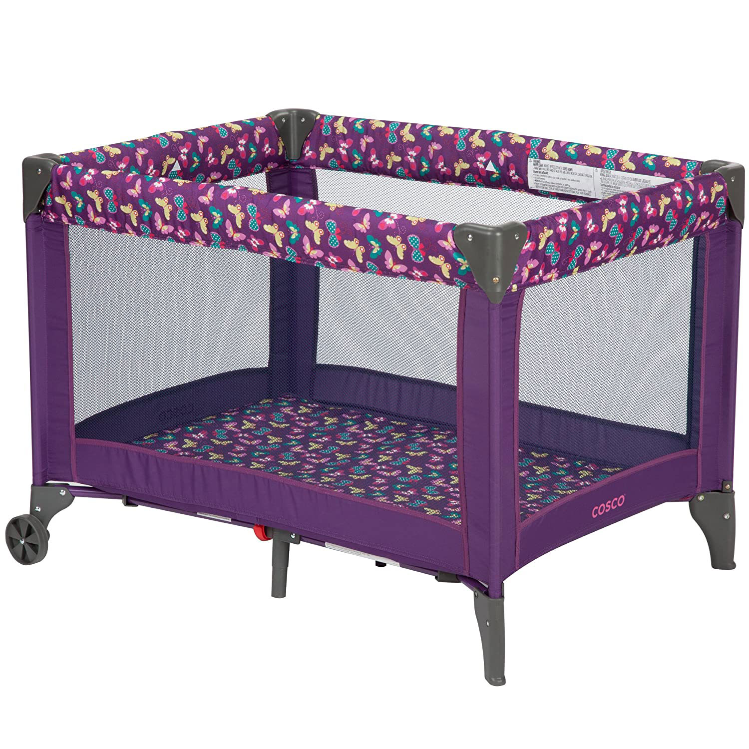 Cosco Kids Funsport Portable Baby Playpen, Butterfly