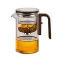thumbnail image 2 of Decoration Water Separation Glass Teapot With Wooden Handle Witchcraft Teapot Magical Teapot Glass Teapot With Infuser Glass Teapot With Strainer Clear Teapot Tea Water Separation Teapo, 2 of 8