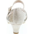 thumbnail image 4 of Link Cassie-28K Girls Rhinestone Platform Peagent Dress Shoes, Champagne, 2, 4 of 7