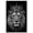 Frame-style, variant on Regal Lion King Wall Art Canvas Prints,Black and White Royal Animal Decor for Bedroom Living Room,Vintage Crowned Lion Poster Artwork Decor--