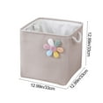 thumbnail image 3 of Panier de Rangement Matériau en Tissu Panier de Rangement Pliable Maison Vêtements Jouets Panier de Rangement Divers, 3 of 6