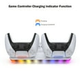 thumbnail image 4 of Vertical Cooling Stand with Dual Controller Charging Dock for PS5/PS5 Slim Disc & Digital Edition, Adjustable RGB Charging Base, Console Cooling Station Accessory, 4 of 7