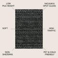 thumbnail image 4 of JONATHAN Y MOROCCAN HYPE 9 x 12 Area Rug, Boho Vintage Diamond - Black/Ivory, MOH101D-9, 4 of 11