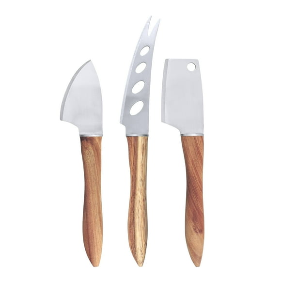 Swissmar Ensemble de Couteaux en Acacia 3 Pcs, Naturel