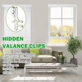 thumbnail image 5 of Hidden Channel Valance Clips, 1.87inch Clear Plastic Valance Clips for The Valance with a Groove in The Back (12pcs), 5 of 5