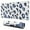 White and Blue, variant on Long Mouse Pads for Desk,White and Blue Of Leopard Print Desk Mats on Top Of Desks, Desk Mouse Pad Extra Large with 3mm Non-Slip Base and Stitched Edge for Gaming,Office,Work,Home 47.3"x23.6"
