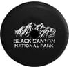 2018 2019 Wrangler JL Black Canyon National Park Mountains Spare Tire Cover Jeep RV 32 InchBack up Camera