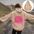 thumbnail image 2 of felwors Women's Ocean Graphic Oversized Pullover Hoodie Cotton Blend Casual Sweatshirt Khaki for Size XL, 2 of 7