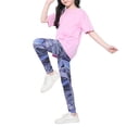 thumbnail image 3 of Esho 4-10T Girls Athletic Leggings Quick Dry Running Yoga Pants Dance Leggings Activewear, 3 of 8