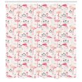 thumbnail image 3 of Ambesonne Flamingo Shower Curtain, Wild Bird Love Vintage, 69"Wx84"L, Beige Pink, 3 of 3