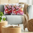 thumbnail image 5 of Ambesonne Ice Cream Throw Pillow Cover 2 Pack, Flowers Deserts, 24", Multicolor, 5 of 5