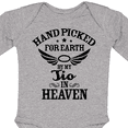 thumbnail image 4 of Inktastic Handpicked for Earth by My Tio in Heaven with Angel Wings Boys or Girls Long Sleeve Baby Bodysuit, 4 of 5