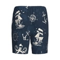 thumbnail image 5 of Naloa Vintage Marine Men's Short Pajama Pants, Lounge Comfort Shorts with Elasticized Waistband and Side Pockets - XX-Large, 5 of 9