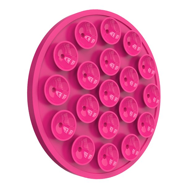 Soporte Magnético Ygjytge Con Ventosa Silicona para IPhone 15 Rojo Rosa