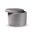 thumbnail image 2 of Wholesale Interiors Baxton Studio Livana Gris Velours Pouf de Rangement, 2 of 5