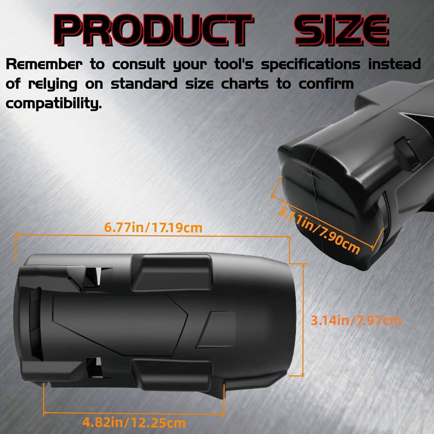 RGHJAR-49-16-2967 Protective Boot Compatible with M18 FUEL 1/2" High Torque Impact Wrench with Friction Ring (Fits Model 2967-20) - 1 Pack (Black)