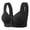 Black, variant on Full Figure Women's Push Up Support Bra with Front Closure and Comfortable Wide Band for All Day Wear