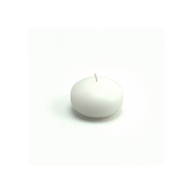 10 pc Sets IVORY FLOATING CANDLES Unscented 1.75" Round Wedding Party 4 HR BURN 