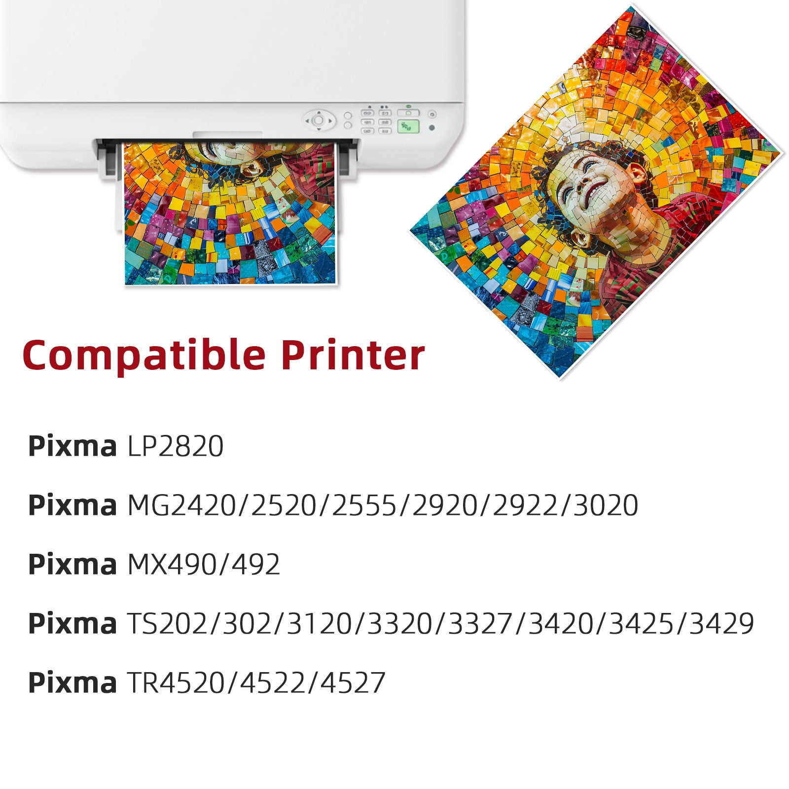 245XL 246XL Ink Cartridges for Canon 245 and 246 Black/Tri-color Ink for PIXMA MG2522 TS3122 MX492 MX490 TR4500 TR4520 TS3322 Printer