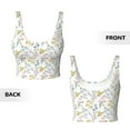 thumbnail image 5 of Kdxio Floral Print Workout Crop Tank Top for Women Racerback Yoga Tank Tops Athletic Sports Shirts Exercise Undershirts, 5 of 9