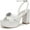 Bright White, variant on Women's Janelle Platform Dress Sandal Soft Gold 7.5M
