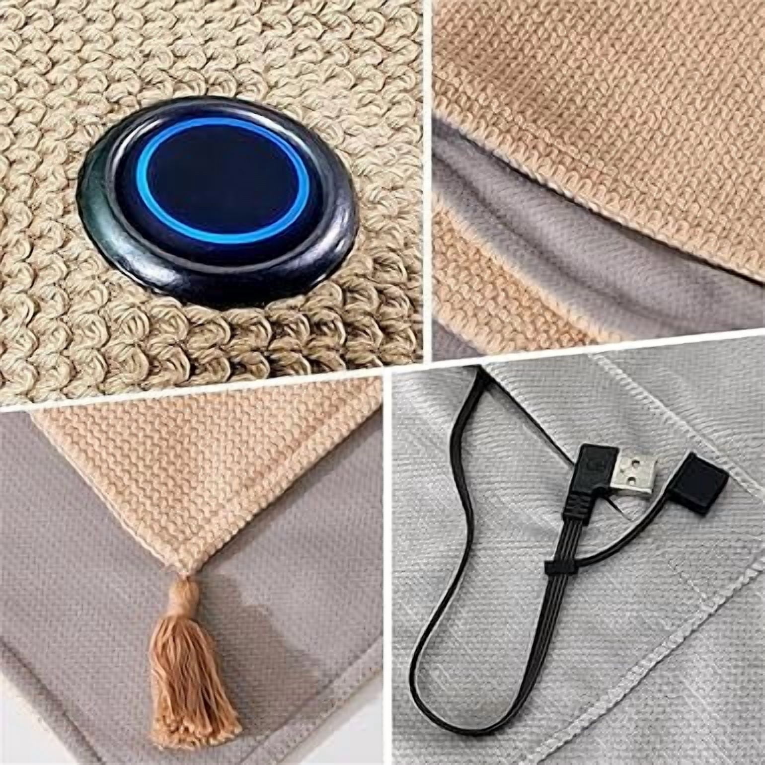 Heated Shawl Wraps for Women, 2025 New Portable Heated Blanket, Wearable Rechargeable Soft Cordless Heated Blanket