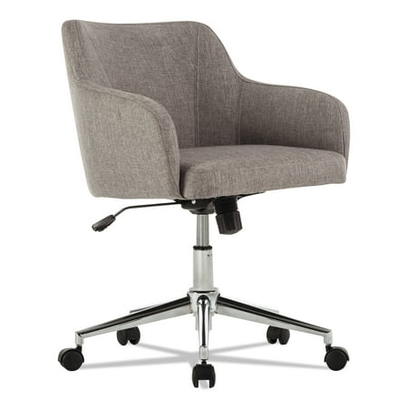 Alera Eon Series - Alera Captain Series Mid-Back Chair, Gray Tweed