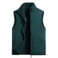 thumbnail image 1 of Camiseta sin mangas con cuello alto para hombre, cálida, de invierno, sin mangas, de color liso, con cuello alto, moderna, deportiva, cálida, con hombros descubiertos, sin mangas., 1 of 2