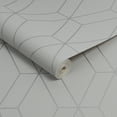 thumbnail image 3 of Superfresco Diamond Geo Grey and Silver Wallpaper, 3 of 4