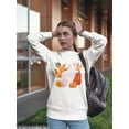 thumbnail image 2 of Autumn Pumpkin. Sweatshirt Women -Image by Shutterstock, Female x-Large, 2 of 4