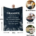 thumbnail image 5 of Grandpa Gifts, Birthday Gifts for Grandpa, Grandpa Blanket Gifts from Grandchildren, Best Grandfather Gifts for Fathers Day Christmas Thanksgiving Throw Blanket 50"x 60", 5 of 5