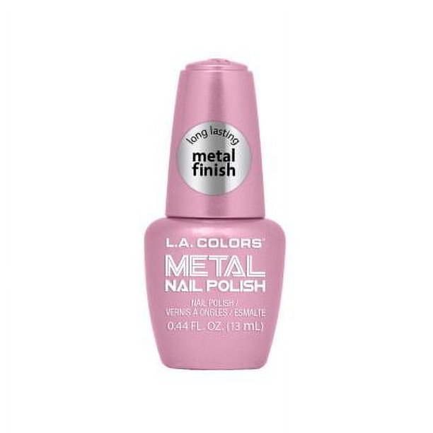 L.A Colors - Esmalte de uñas de metal rosa cristal