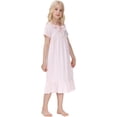 thumbnail image 2 of Girls Pyjamas Set Boys Pyjamas Set Sleepwear Outfit T-Shirt Shorts Summer Pyjamas Nightwear Satin Short PJs for Summer Short, 2 of 5