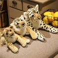 thumbnail image 2 of sweethay León tigre leopardo juguetes de peluche animales de peluche cama sofá almohada para dormir Kawaii animales salvajes regalos para Animales de peluche y juguetes de peluche Leopardo, 2 of 6