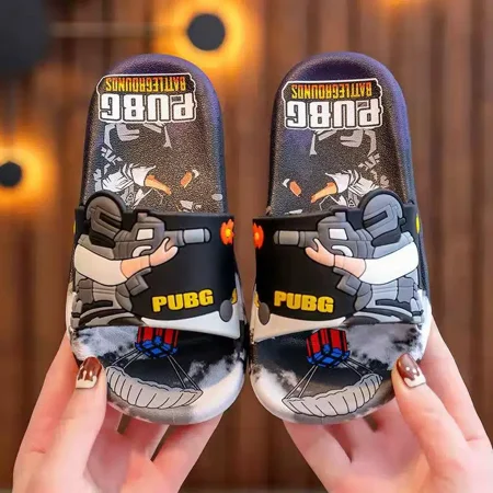 

Boys Slippers Anti-slip Soft-soled Indoor Slides With Cartoon Design