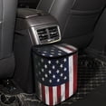 thumbnail image 4 of Jeiento American Flag Car Trash Can Bin Car Trash Bag Bin with Zipper for Outdoor Traveling Vehicle Garbage Cans Front Seat Automotive Garbage Cans 4Th of July Decor, 4 of 7