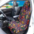 thumbnail image 3 of Uourmeti Halloween Bucket Seat Protector with Skull Candy Design, Waterproof Microfiber Terry Cloth Cover for Vans and Trucks, 3 of 7