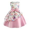 thumbnail image 3 of Vestido de niña con falda irregular, estampado infantil, lazo, para Halloween, 3 of 6