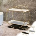 thumbnail image 1 of Under Sink Organizer under $5! CQCYD 2 Tier Bathroom Organizer, Metal Storage Rack for Countertop, Cosmetics Organizer for Makeup Toiletries, Desktop Storage Shelf for Vanity, Rust Resistant, 1 of 9