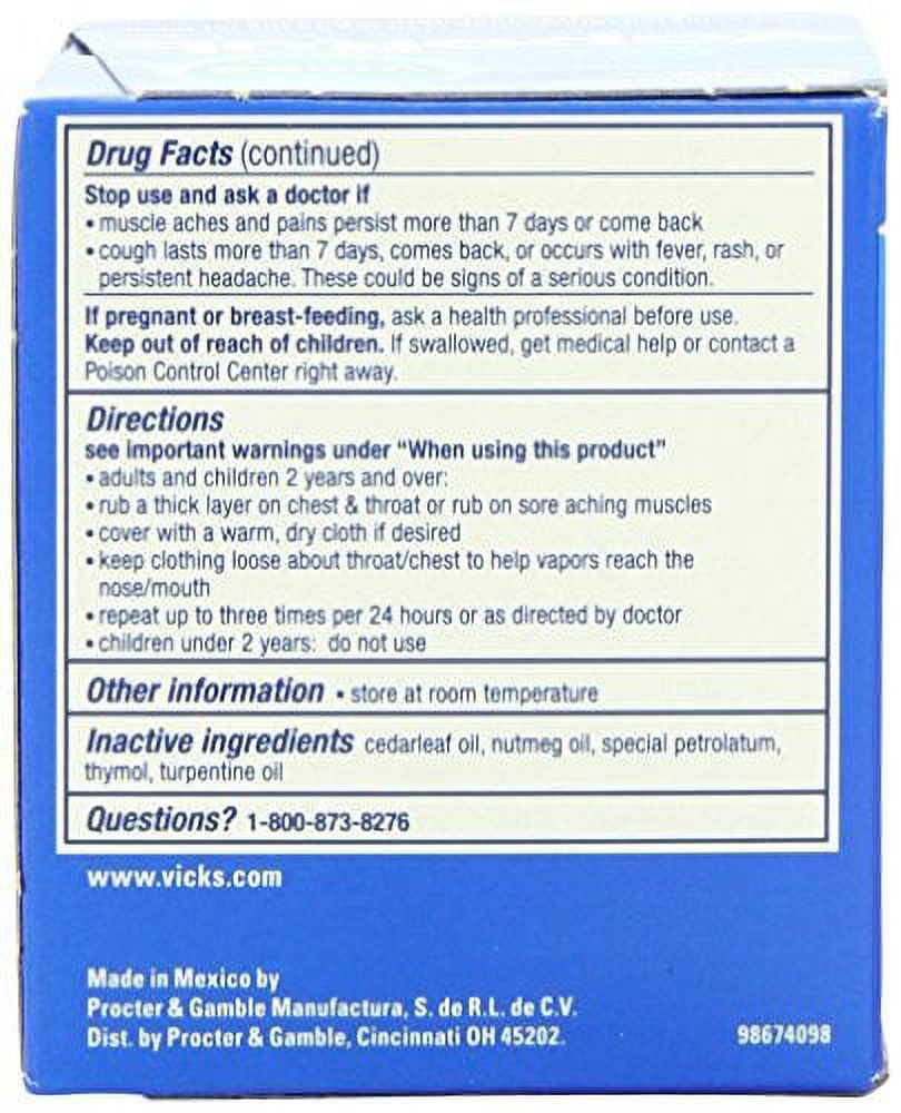 Vicks VapoRub- 6 oz jar