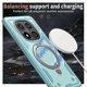 thumbnail image 3 of Compatible For Xiaomi Redmi Note 14 Pro 5G / Poco X7 5G Case Compatible with MagSafe Military Protection PC+TPU Kickstand Phone Co, 3 of 5