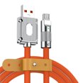 thumbnail image 1 of Phone Charging Cable,Zinc Alloy 6A Fast Fast Charging Cord Silicone Charging Cable Meticulously Designed, 1 of 13