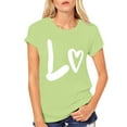 thumbnail image 5 of Baqcunre Valentine'S Day Shirts For Women Men And Women With With Love Printed Couple T Shirt Short Sleeve Top(Green XS-4XL),Womens Tops Graphic Tees For Women Shirts For Women Womens Tops, 5 of 6