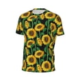 thumbnail image 6 of Wukai Sunflower 1 Print Men's Short-Sleeved Mesh T-Shirt,Quick-Dry Short Sleeve Workout T-Shirt-X-Small, 6 of 8
