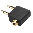 thumbnail image 3 of Adaptador de audio Jack de 3,5 mm para Audífonoses de viaje en avión (5 piezas), 3 of 6